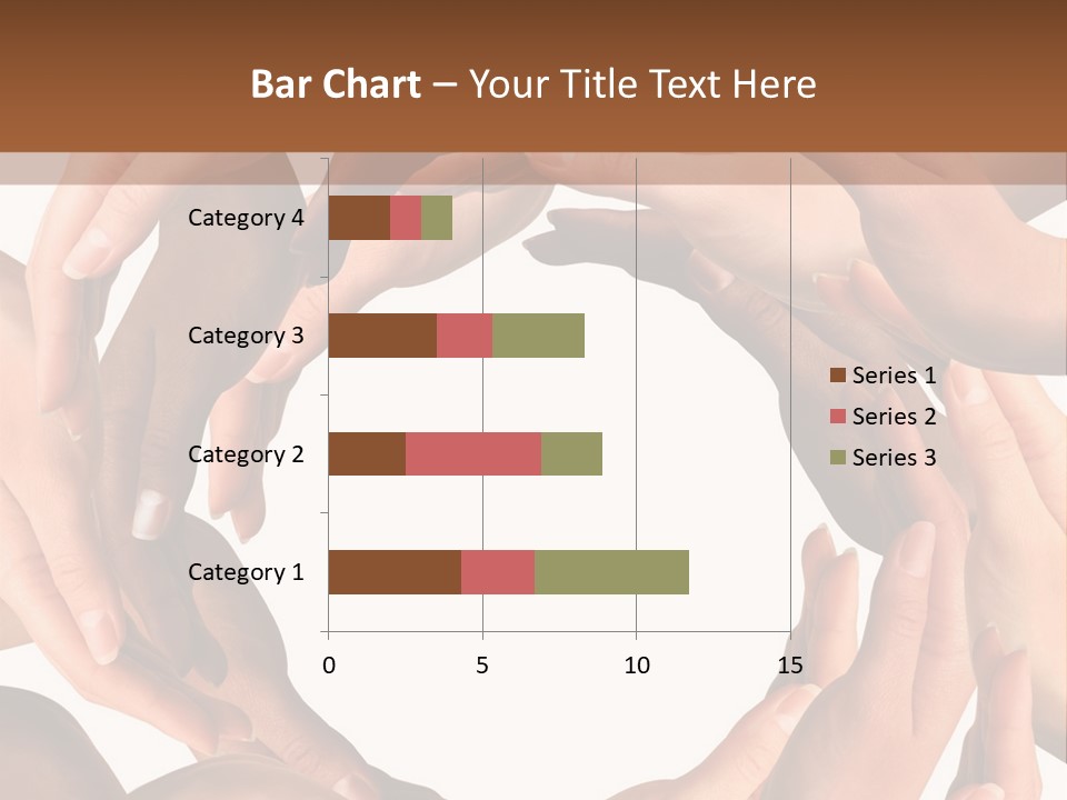 Peace Arms Black PowerPoint Template