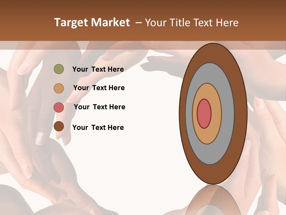 Peace Arms Black PowerPoint Template