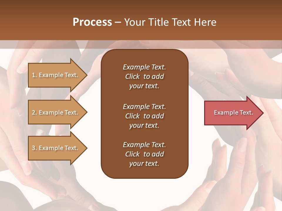 Peace Arms Black PowerPoint Template