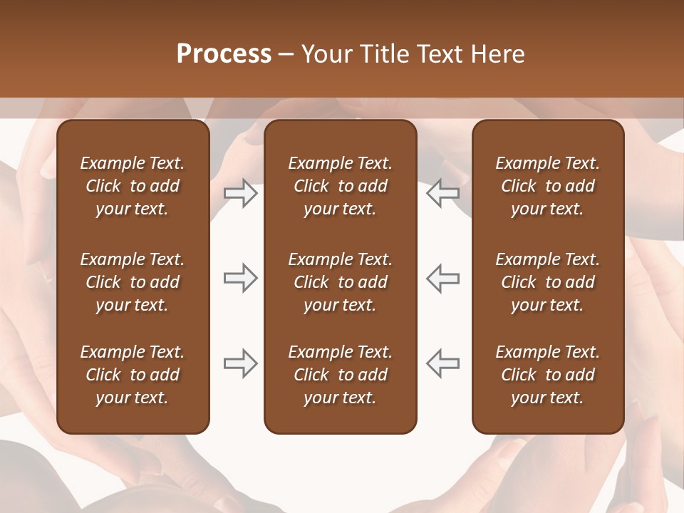 Peace Arms Black PowerPoint Template