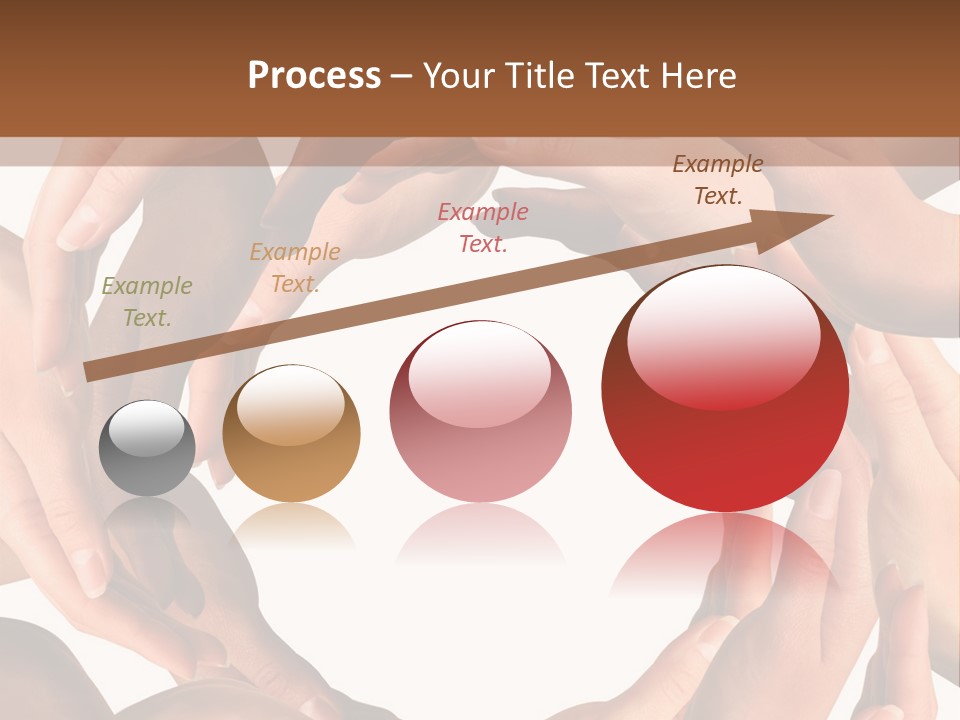 Peace Arms Black PowerPoint Template