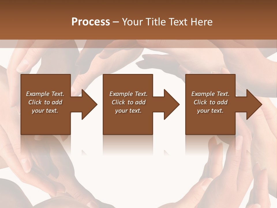Peace Arms Black PowerPoint Template