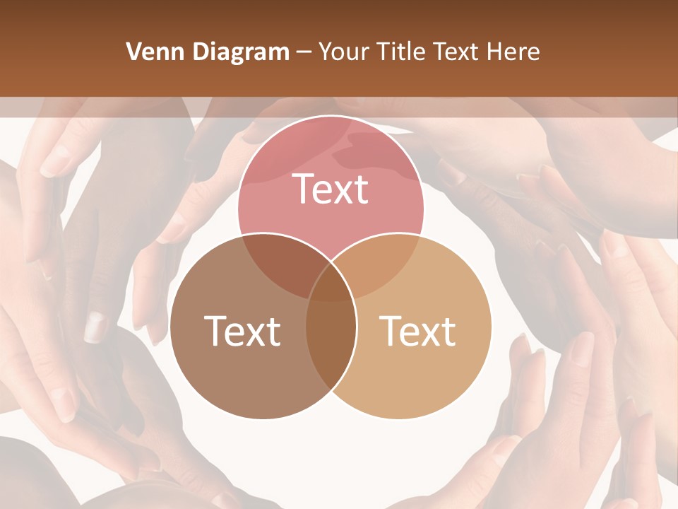 Peace Arms Black PowerPoint Template