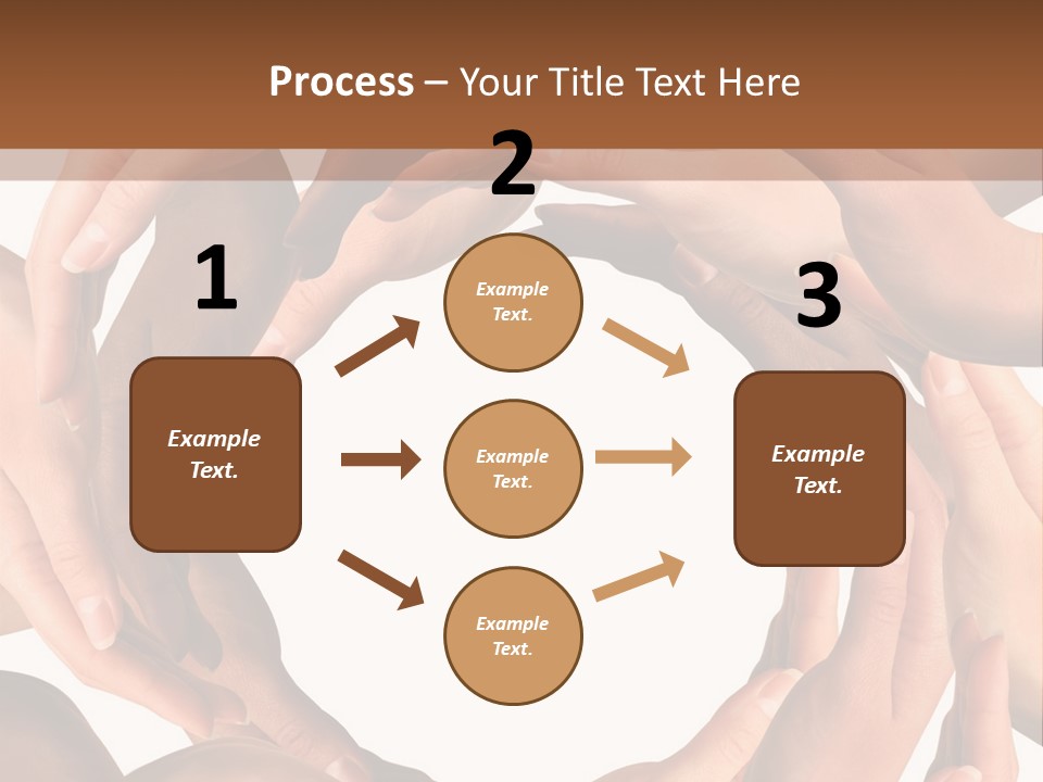 Peace Arms Black PowerPoint Template
