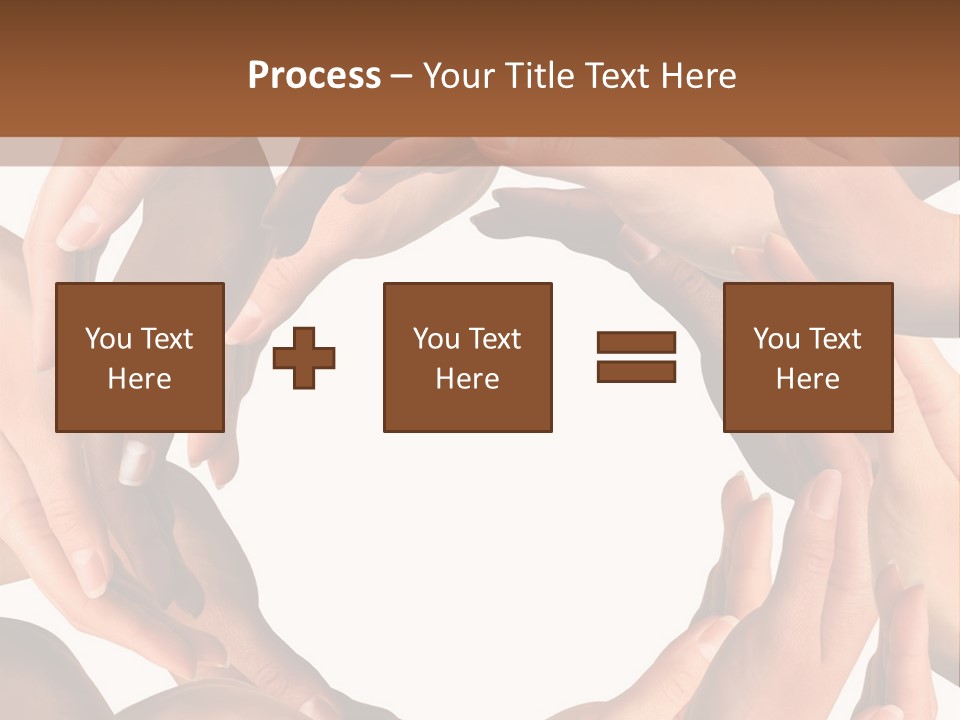 Peace Arms Black PowerPoint Template