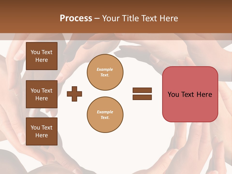 Peace Arms Black PowerPoint Template