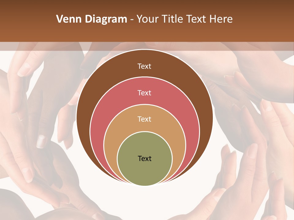 Peace Arms Black PowerPoint Template