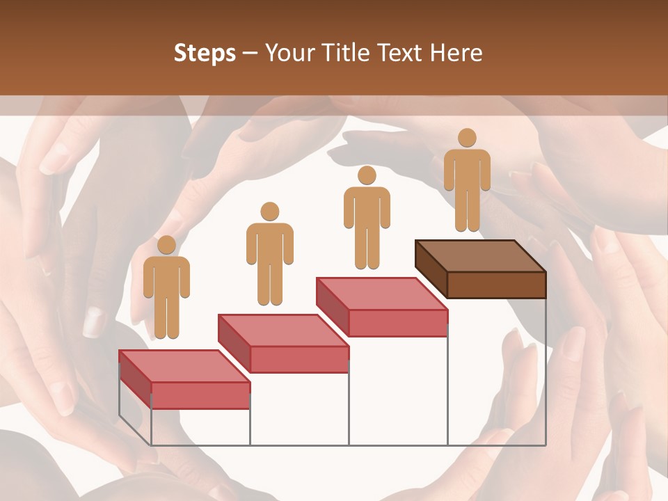 Peace Arms Black PowerPoint Template