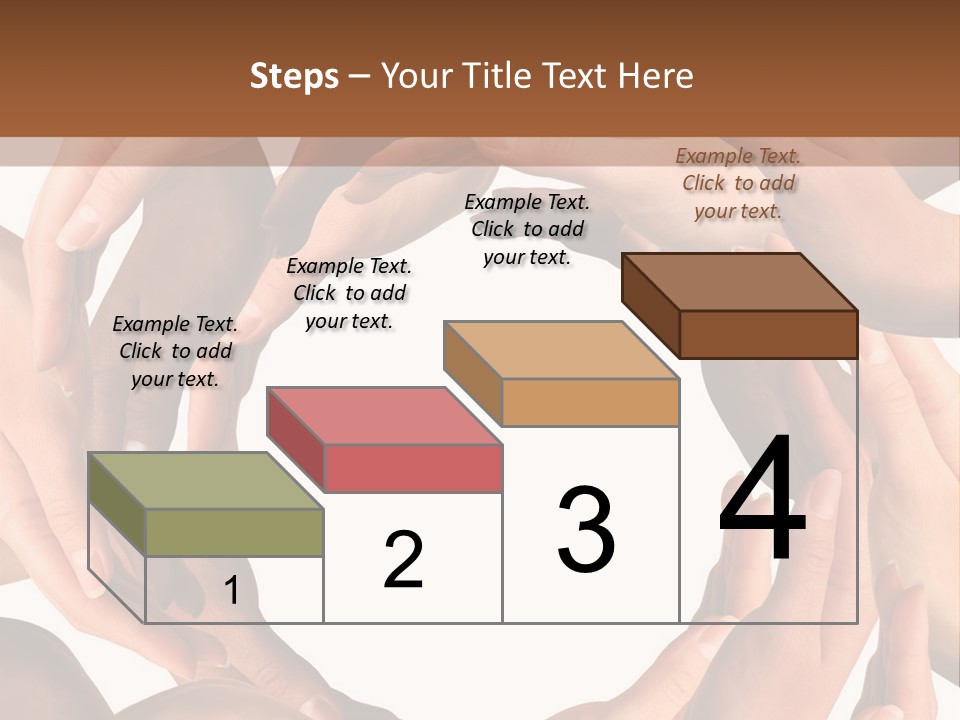 Peace Arms Black PowerPoint Template