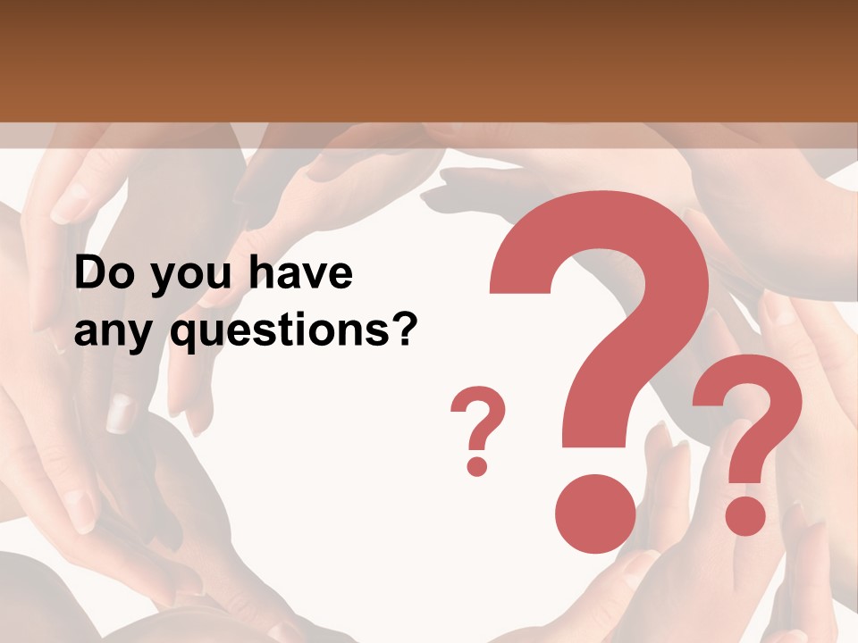 Peace Arms Black PowerPoint Template