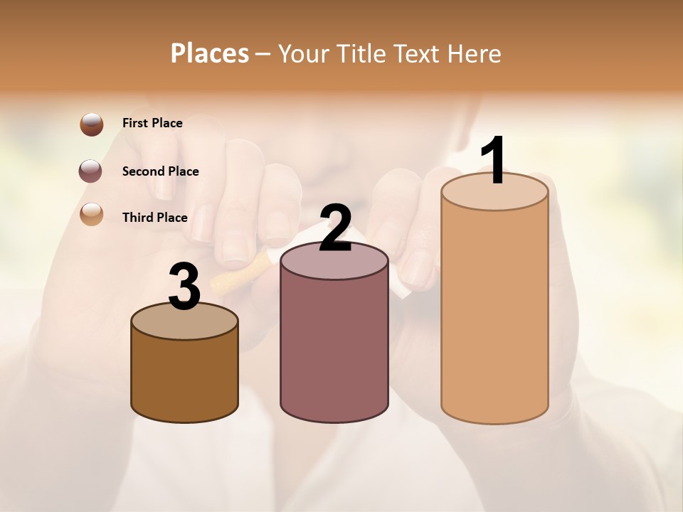 Stress Healthy Caucasian PowerPoint Template