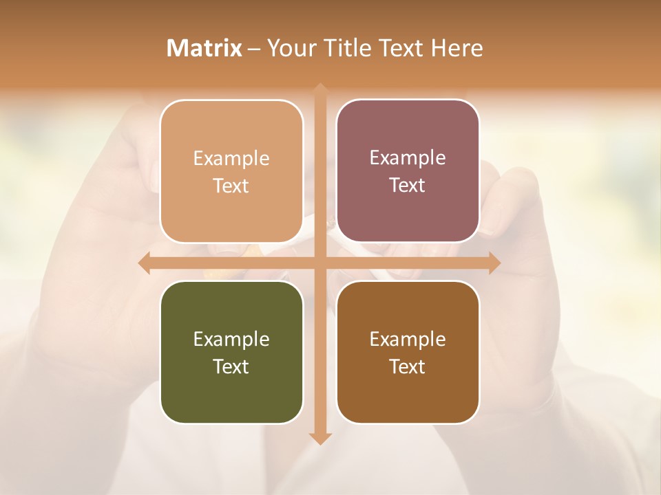 Stress Healthy Caucasian PowerPoint Template