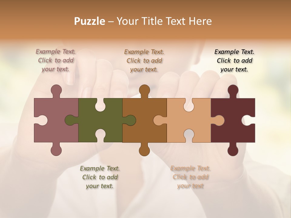 Stress Healthy Caucasian PowerPoint Template