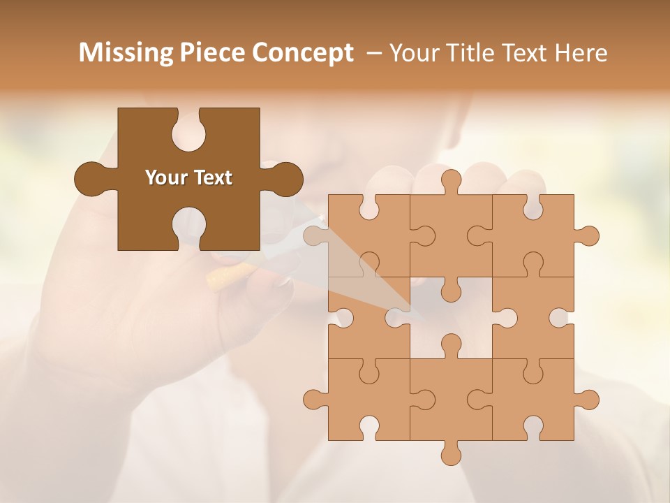 Stress Healthy Caucasian PowerPoint Template