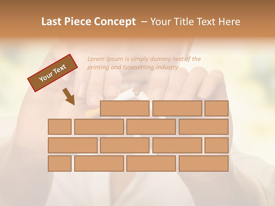 Stress Healthy Caucasian PowerPoint Template