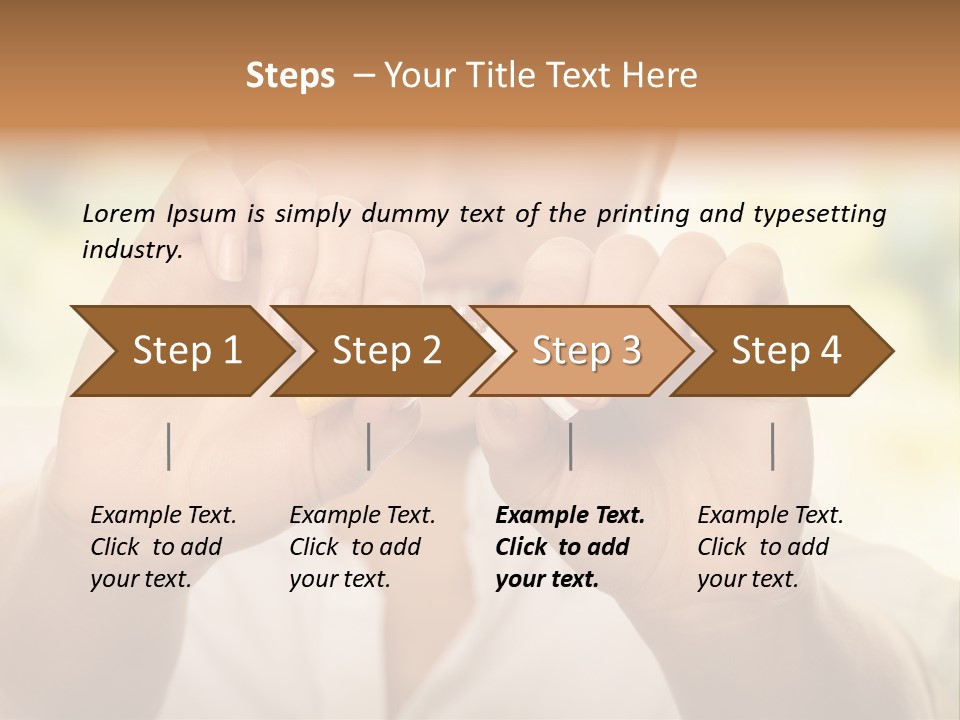 Stress Healthy Caucasian PowerPoint Template