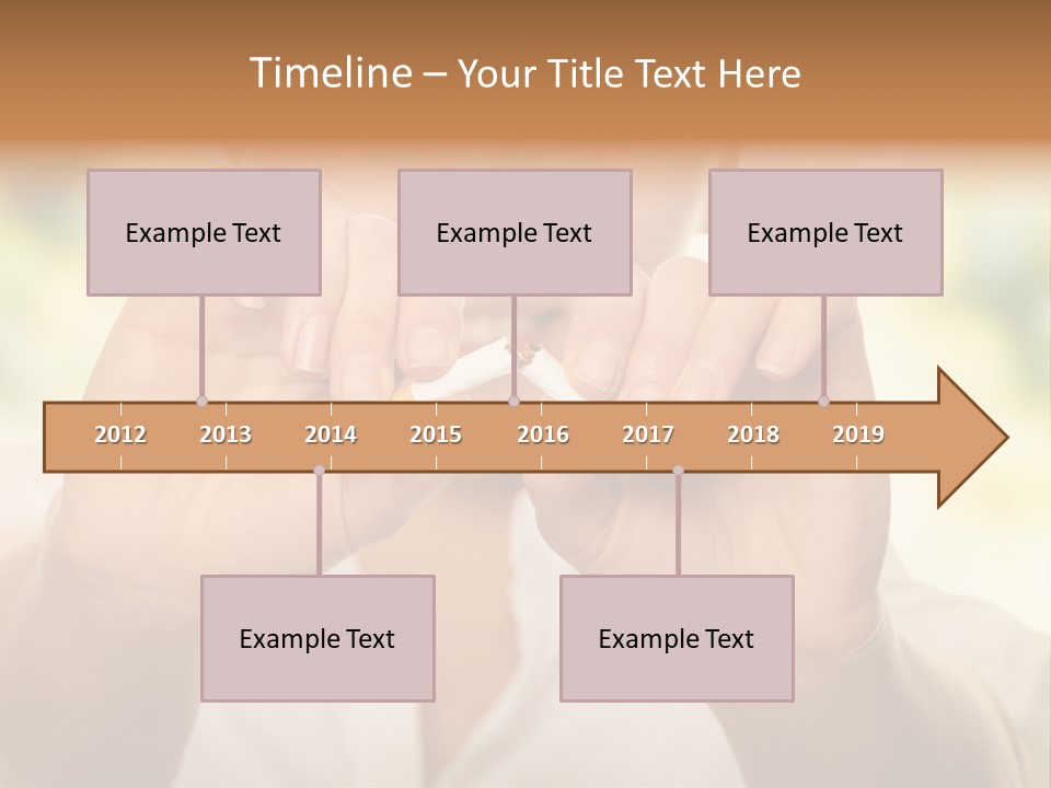 Stress Healthy Caucasian PowerPoint Template