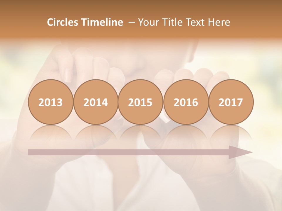 Stress Healthy Caucasian PowerPoint Template