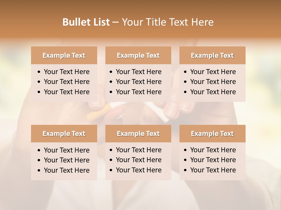 Stress Healthy Caucasian PowerPoint Template