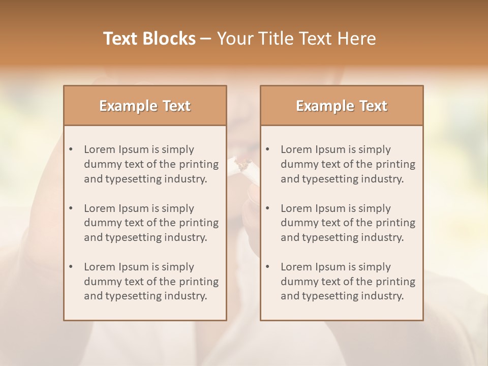 Stress Healthy Caucasian PowerPoint Template