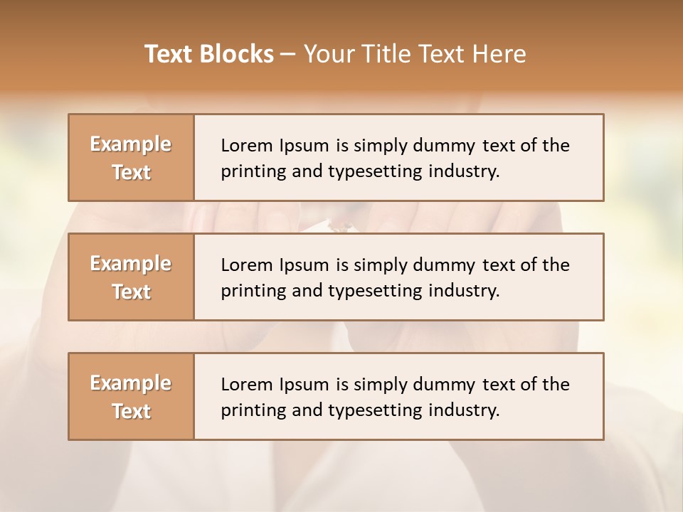 Stress Healthy Caucasian PowerPoint Template
