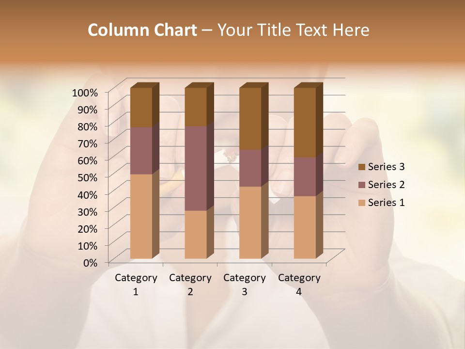 Stress Healthy Caucasian PowerPoint Template