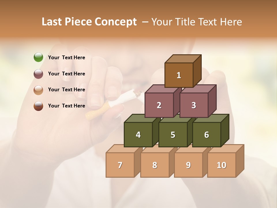 Stress Healthy Caucasian PowerPoint Template