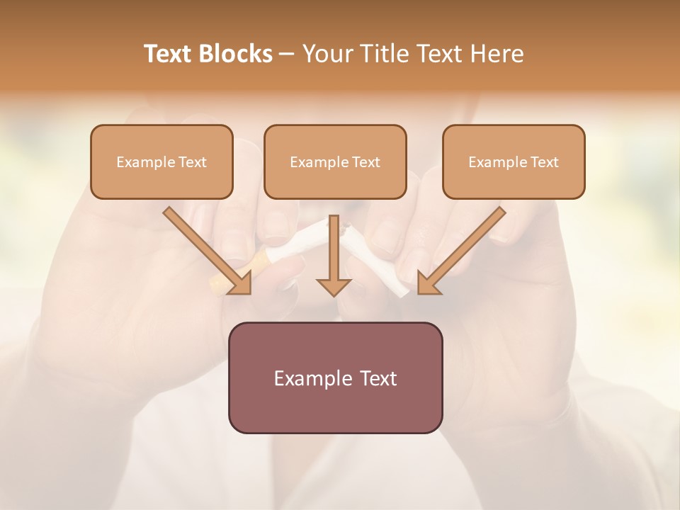 Stress Healthy Caucasian PowerPoint Template
