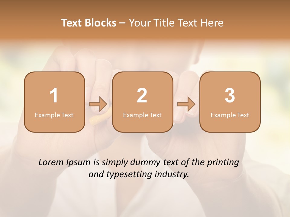 Stress Healthy Caucasian PowerPoint Template