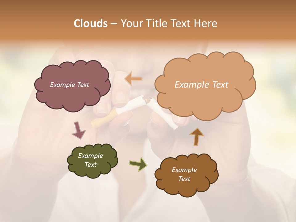 Stress Healthy Caucasian PowerPoint Template
