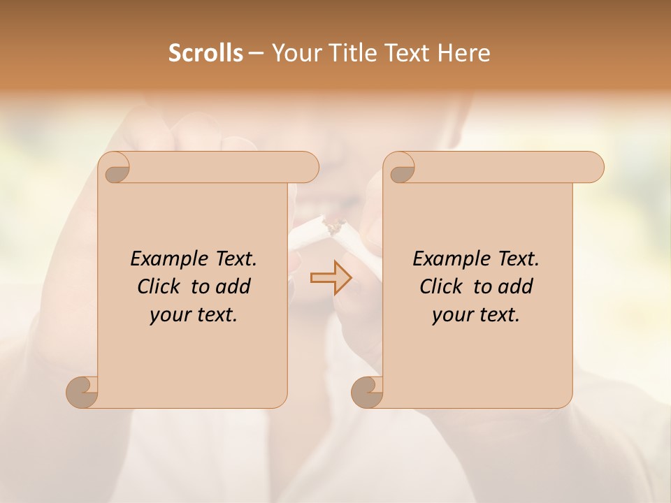 Stress Healthy Caucasian PowerPoint Template