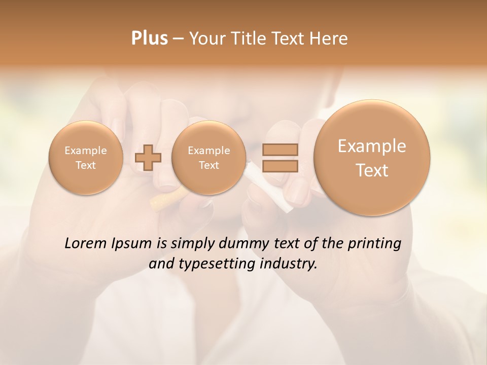 Stress Healthy Caucasian PowerPoint Template