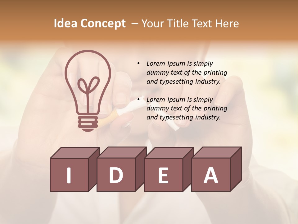 Stress Healthy Caucasian PowerPoint Template