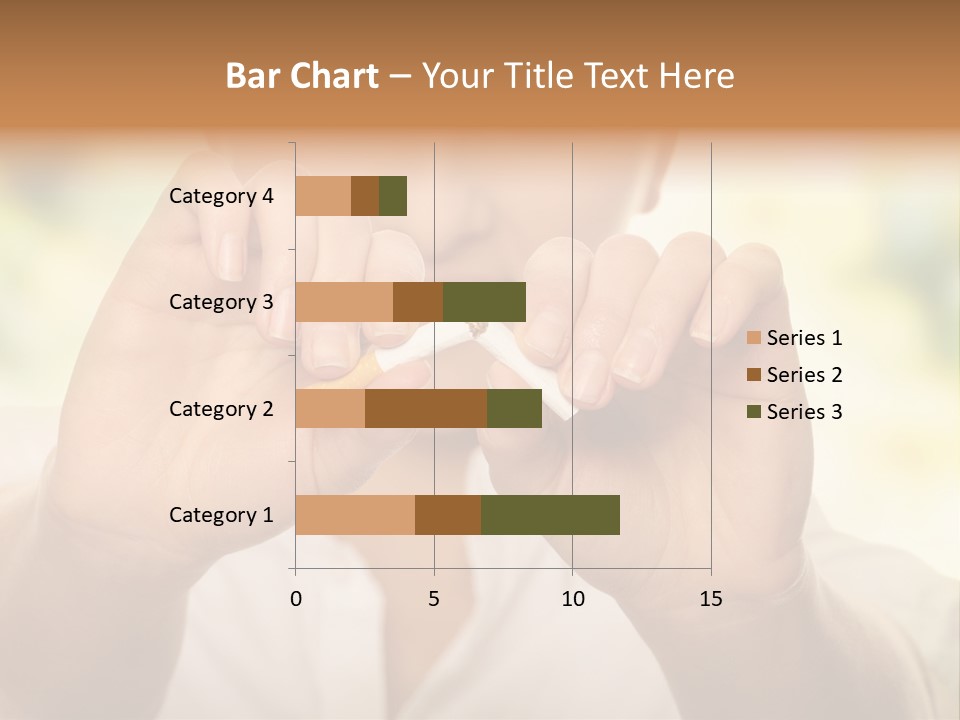 Stress Healthy Caucasian PowerPoint Template