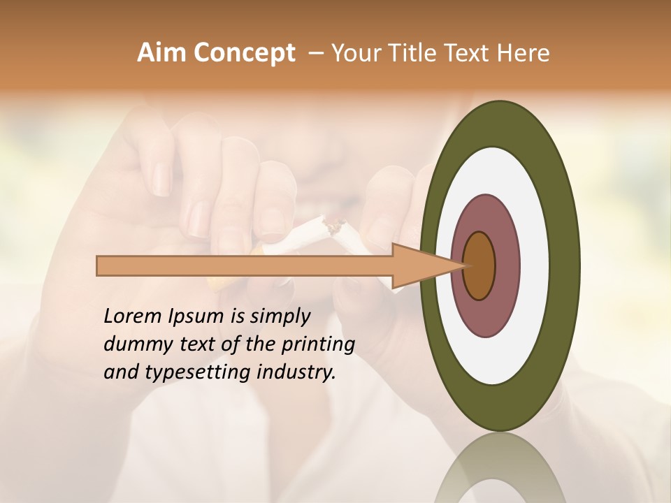 Stress Healthy Caucasian PowerPoint Template