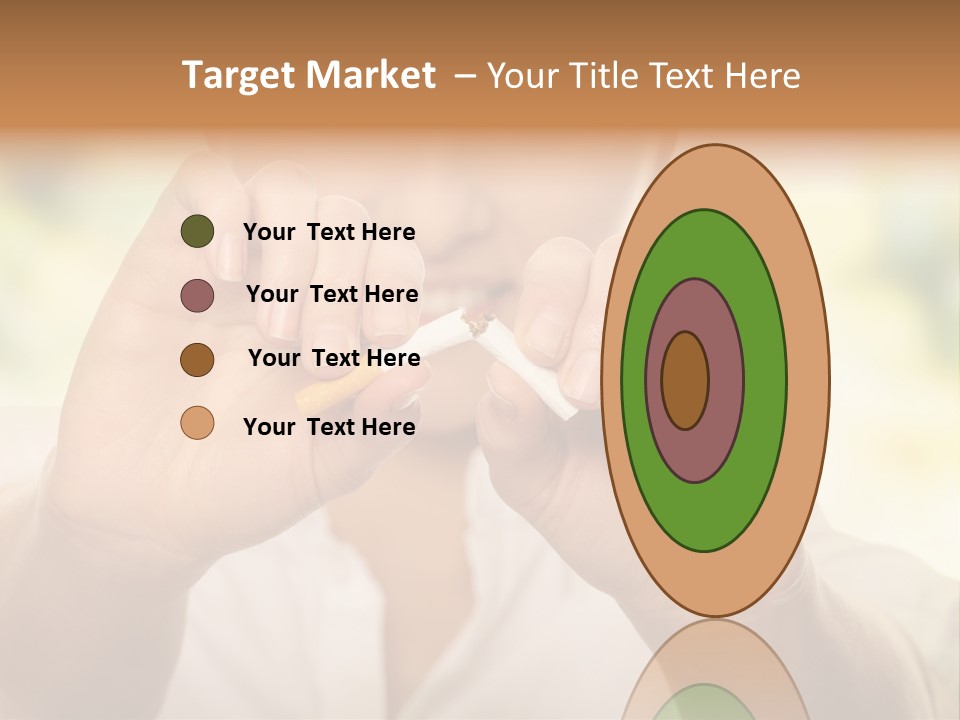 Stress Healthy Caucasian PowerPoint Template