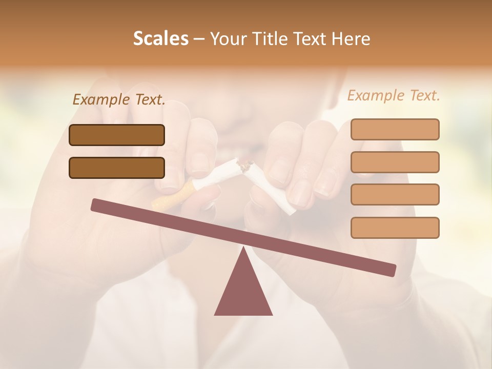 Stress Healthy Caucasian PowerPoint Template