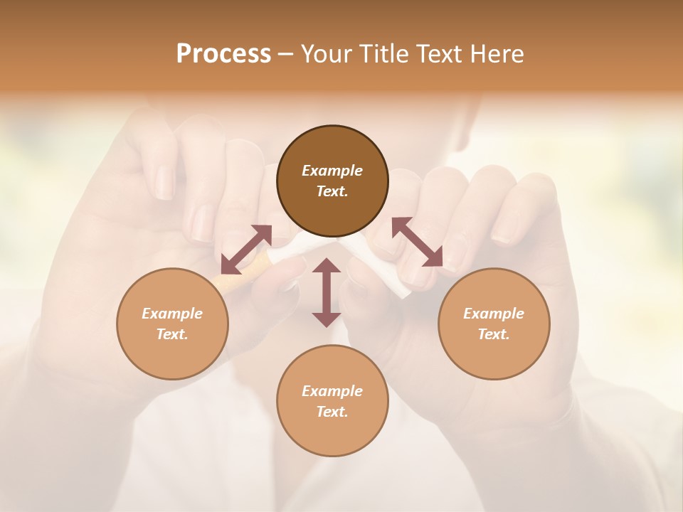 Stress Healthy Caucasian PowerPoint Template