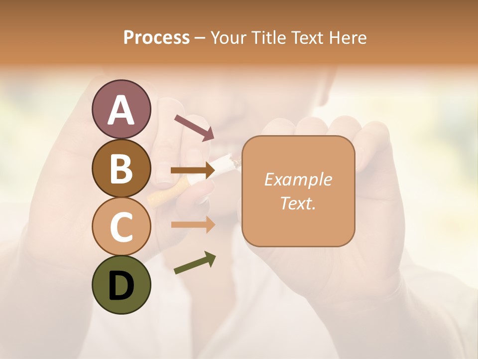 Stress Healthy Caucasian PowerPoint Template