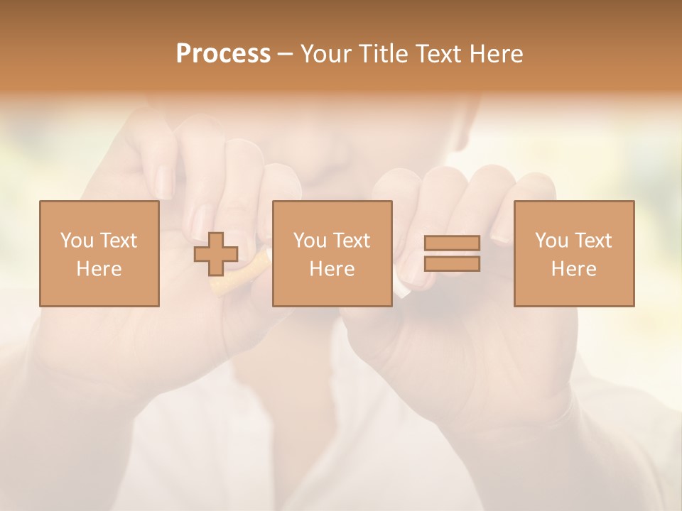 Stress Healthy Caucasian PowerPoint Template