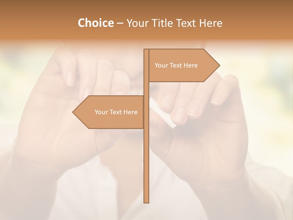 Stress Healthy Caucasian PowerPoint Template
