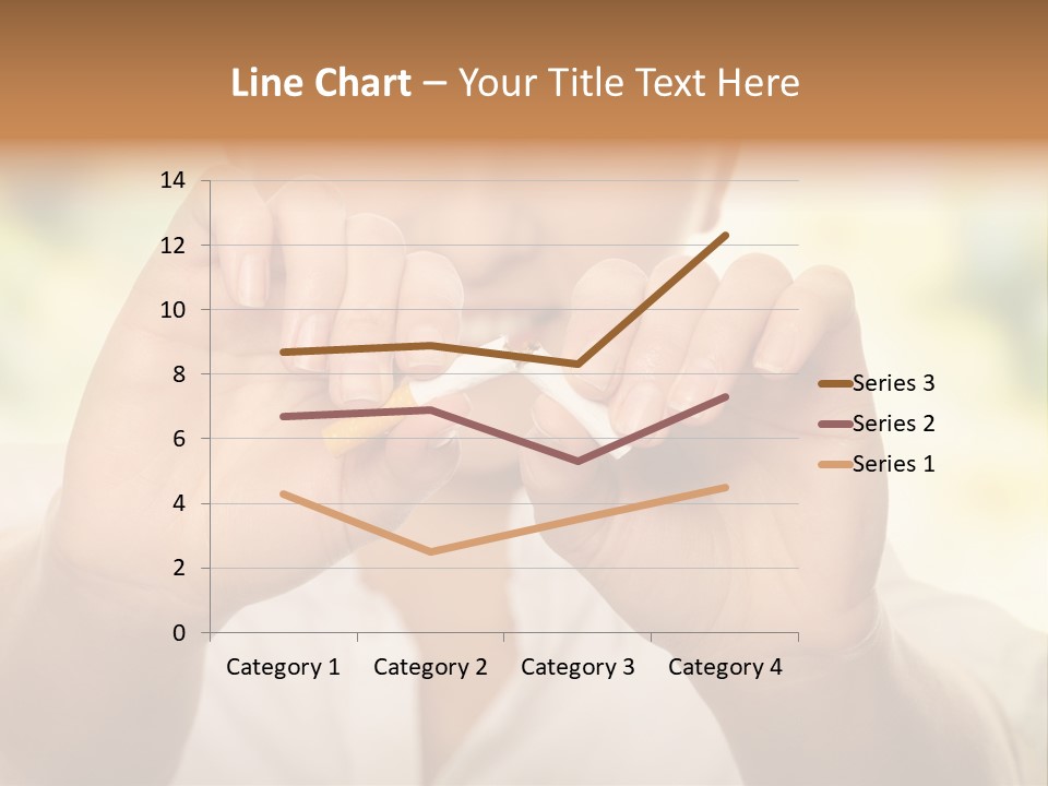 Stress Healthy Caucasian PowerPoint Template