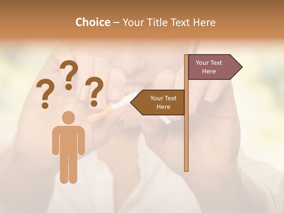 Stress Healthy Caucasian PowerPoint Template