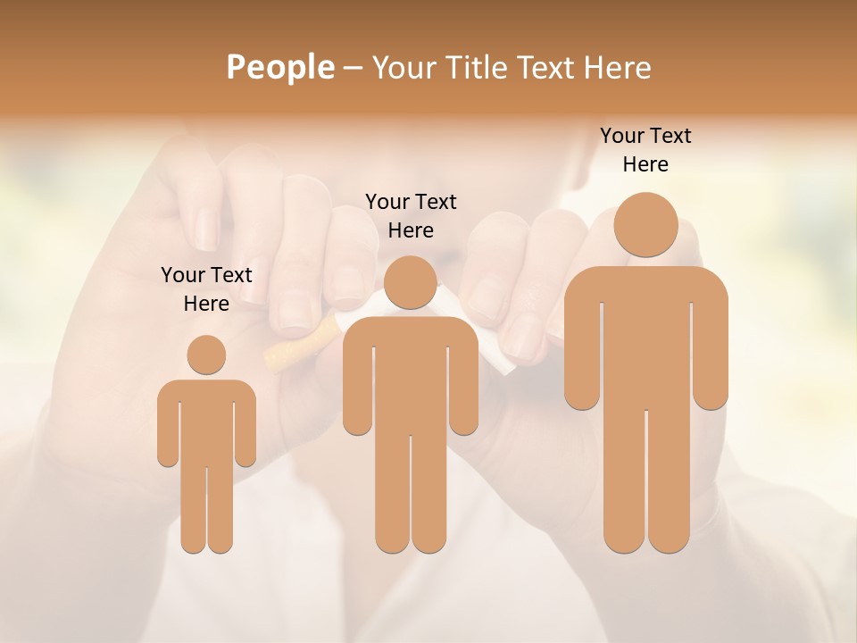 Stress Healthy Caucasian PowerPoint Template