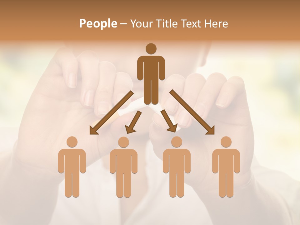 Stress Healthy Caucasian PowerPoint Template