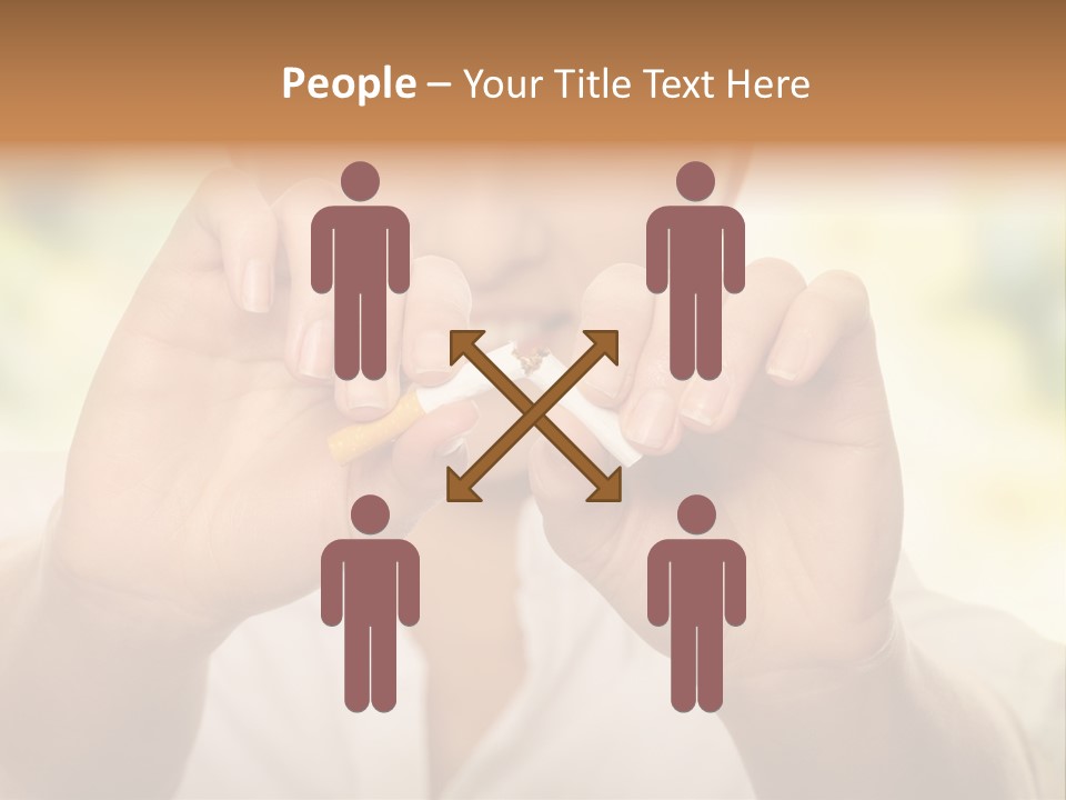 Stress Healthy Caucasian PowerPoint Template