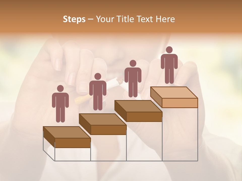 Stress Healthy Caucasian PowerPoint Template