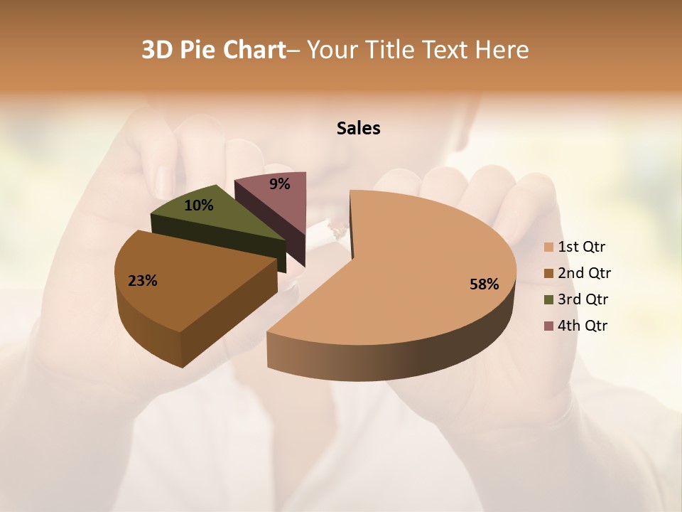 Stress Healthy Caucasian PowerPoint Template