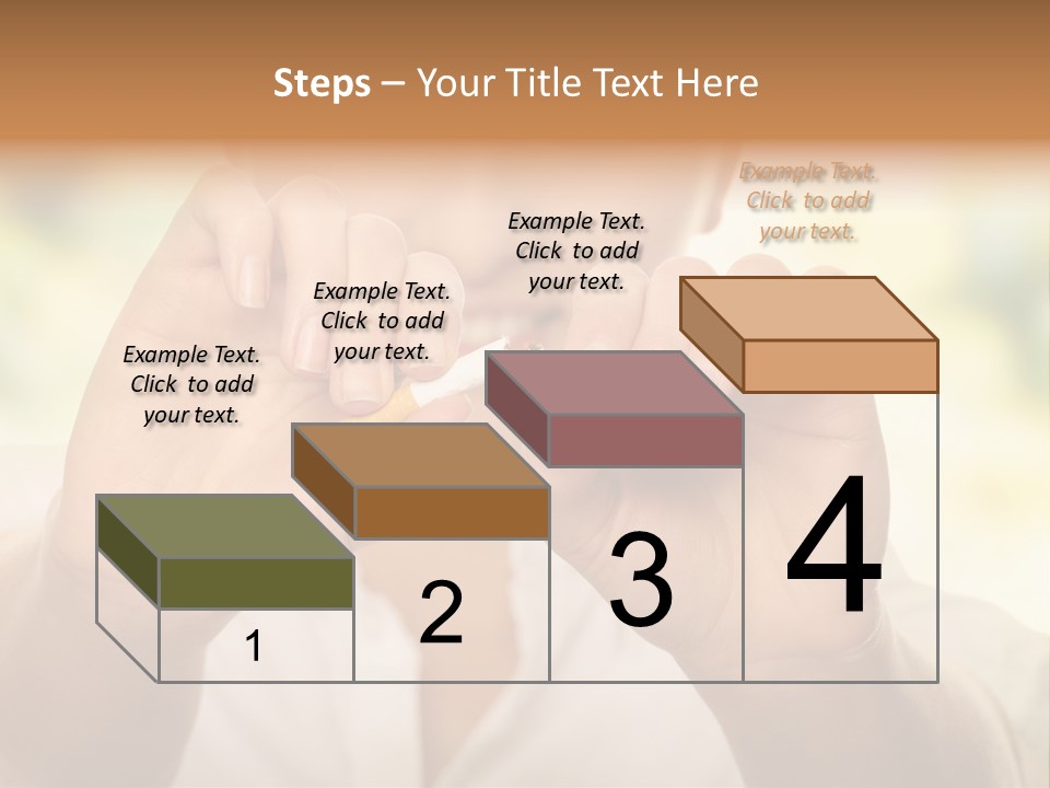 Stress Healthy Caucasian PowerPoint Template