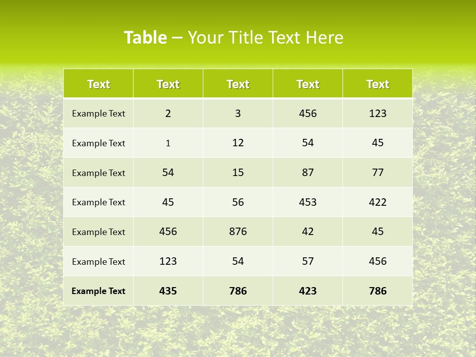 Green Eco Lush PowerPoint Template